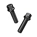 10pcs Extended Black Lug Bolts 14x1.5 (40mm Shank Length - Not OEM Length, Ball Radius Seat) Compatible with Audi TT A3 A4 S4 A5 S5 A6 S6 A7 B5 B6 B7 B8 Volkswagen Jetta Golf GTI Passat CC Beetle