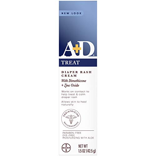 A+D Zinc Oxide Diaper Rash Treatment Cream, Dimenthicone 1, Zinc Oxide