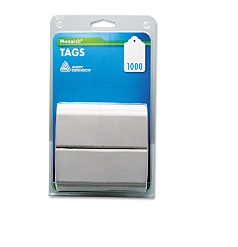 Monarch Products - Monarch - Refill Tags, 1-1/4 x 1-1/2, White, 1000/Pack - Sold As 1 Pack - Designed for use with Monarch Tag Attacher. - Stringless tags have eyelet for use with plastic fasteners. -