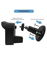 SULLY - Soporte de montaje duro para cámara de seguridad Blink XT - Funda de seguridad sólida sin tornillos - Soporte giratorio de conector con tapa Blink - Soporte de carcasa Blink