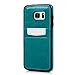 S7 Edge Case, YOKIRIN Case Card Holder Fit Dual Layer Protective with Card Slot Holder Advanced Shock Absorption Protective Wallet Case Cover for Samsung Galaxy S7 Edge - Blue