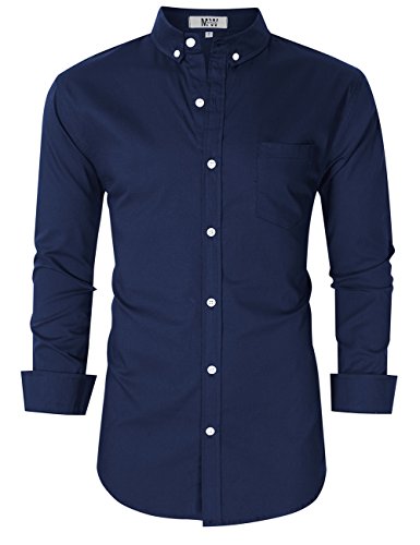 Mrwonder men s casual slim fit button down dress shirt …
