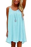 Amstt Women's Summer Sexy Vibrant Color Chiffon Dress Bathing Suit Cover up