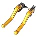 GZYF Pair Adjustable Motorcycle Short Brake Clutch Levers Set fit for Yamaha 2004-2006 R1 & for Yamaha 2005-2010 R6