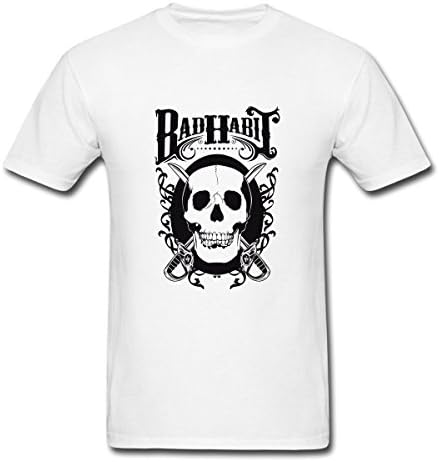 NEEYES Bad Habit Mens T-Shirt Size L White