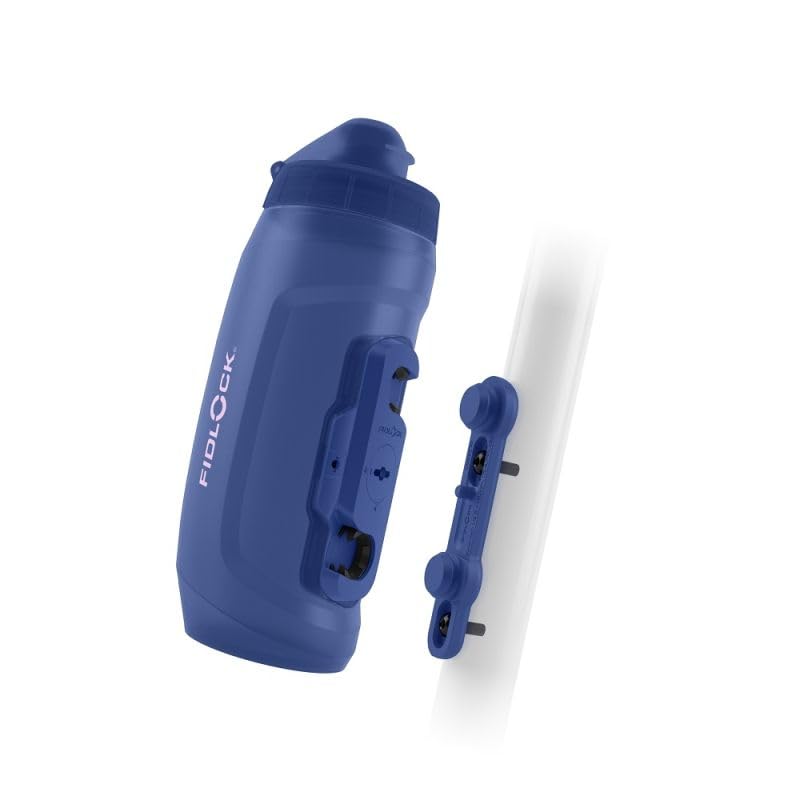Fidlock TWIST bottle 590 + bike base – 590 ml Fahrrad Trinkflasche mit magnet-mechanischem Flaschenhaltersystem, inkl. Halterung, BPA-frei & spülmasch