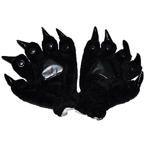 Adorable Animal Paw Claw Hand Unisex Plush Warm Gloves Halloween Costume Cosplay