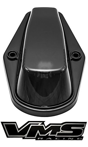 80-97 VMS Racing BLACK BASE Cab Roof Marker Lights in SMOKE LENS with WHITE LEDs for CRL 264139BK for FORD F350 F250 F150 (5 Piece COVERS with BASE Complete Kit) 1980-1997