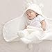 Sunbona Sleep Sack For Toddlers, Newborn Baby Fleece Warm Swaddle Wrap Sleeping Bag Kids Photography Prop Set (White)
