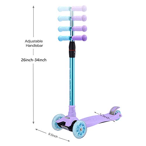 3 WonderView+Scooter+Height+Adjustable+Wheels