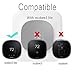 Wall Plate Bracket Cover for Ecobee3 lite Smart Wi-Fi Thermostat (White), Bigger and Thicker