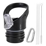 Straw Lid for Hydro Flask Standard Mouth, Simple Modern Ascent. Improved Replacement Cap Multi-Compatible with 1.91" Mouth 12oz, 18oz, 21oz, 24oz Insulated Water Bottle One-Hand Operate Sport Flip Top