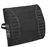 Comfort Products Massage Lumbar Cushion with Heat, Black