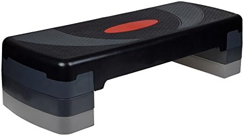 30" Aerobic Step Aerobics Trainer Adjustable Exercise Fitness Workout Stepper