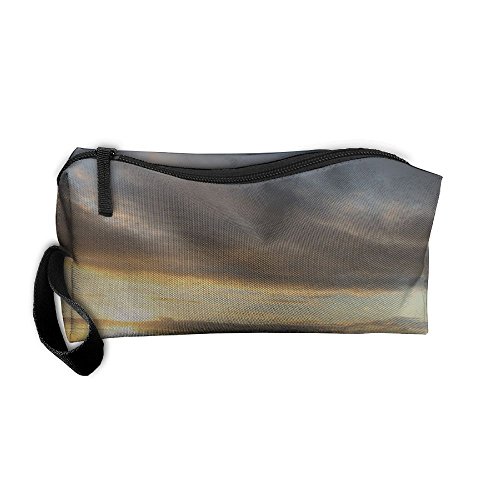 Parsnip Fries Beach Sunset Oxford Cloth Portable Girl Women Travel Storage Bags Funny Calico Receiving Bag Wallets Purse Zipper Stationery Kits Makeup Bags Multi-function Bag