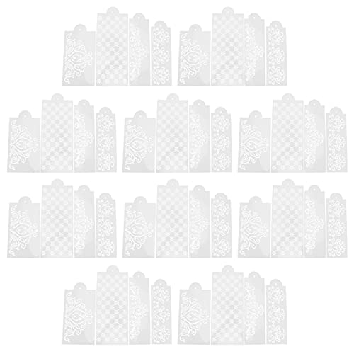 Deror Cake Spray Mold 10 Set Cake Spray Mold Cake Embossing Mold Baking Stencils voor Thuis Keuken Tool - Image 7