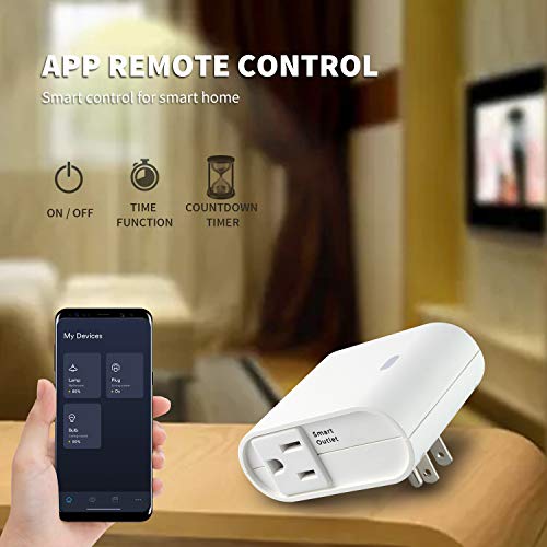 Z-Wave Plus Smart On/Off Light and Appliance Plug, Dual Outlet Plug-in ...