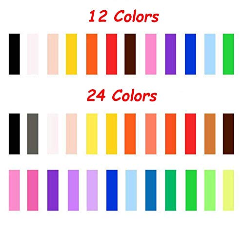 iFergoo 24 Colors Air Dry Clay, Magic Clay Artist Studio Toy, No-Toxic Modeling Clay & Dough, Creative Art DIY Crafts, Gift for Kids (24 Colors Modeling Clay)
