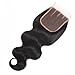 VRBest Hair Brazilian Virgin Hair Bundles With Closure Unprocessed Brazilian Body Wave Human Hair Extensions With Lace Closure Three Part (14 16 18 with 12inch)