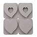 GUAngqi 4-Cavity Soap Molds Silicone Candles Aroma Wax Flowers Tablets Mold DIY Wax Plaster Mould Heart Shape Soap Making Mold