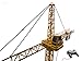 WolVol 50 inch Tall Wired Remote Control Crawler Crane Toy for Boys, Log & Bucket Lift Up Construction Activity Playset, with Working Tower Light - Adjustable Height