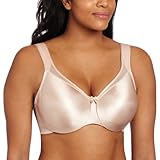 Glamorise Women's Seamless Molded Wonderwire support;full coverage Bra #9195