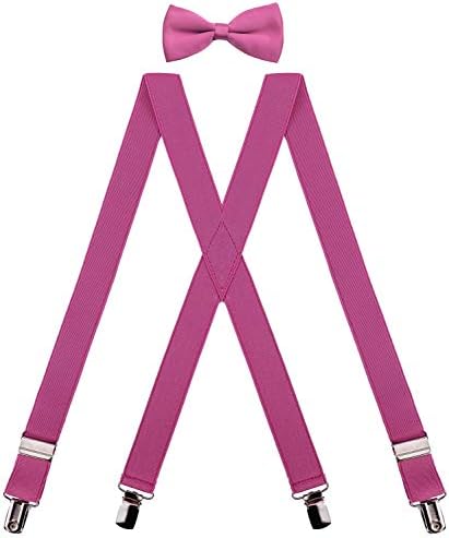 CEAJOO Boy's Suspenders and Bow Tie Set Adjustable