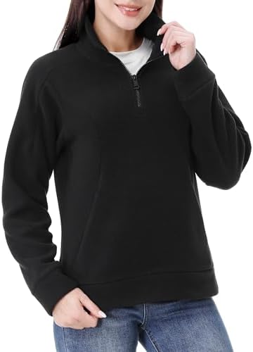 32 Degrees Heat Womens Midweight Snap Arctic Fleece Pullover (US
