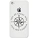 Not All Those Who Wander Are Lost LOTR Compass Vinyl Cell Phone Decal for the iPhone or Android (WHITE 2