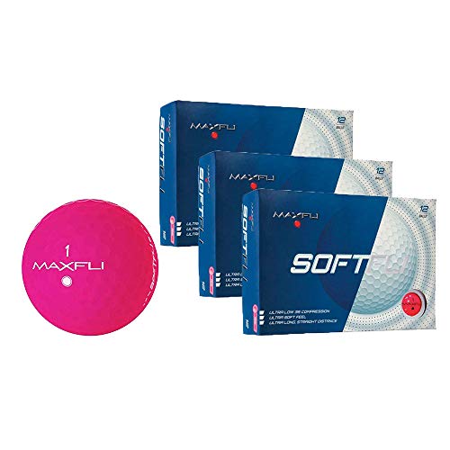 Maxfli SoftFli Matte Golf Balls Longer Straight Distance Soft Feel