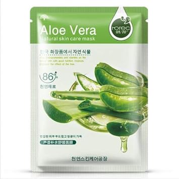 Download Korea Aloe Vera Fairness Facial Mask Pack Of 5 Amazon In Beauty PSD Mockup Templates
