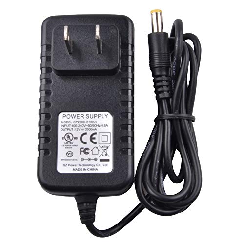 JUNWEN DC Power Supply 12V, LED Strip Lights Adapter, Transformer, UL Listed, 2A, 24W, Portable US Plug Power Converter for 3528 5050 2835 Strip Light