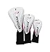Precise M5 Ladies Womens Complete Right Handed Golf Clubs Set Includes Titanium Driver, S.S. Fairway, S.S. Hybrid, S.S. 5-PW Irons, Putter, Stand Bag, 3 H/C's Pink