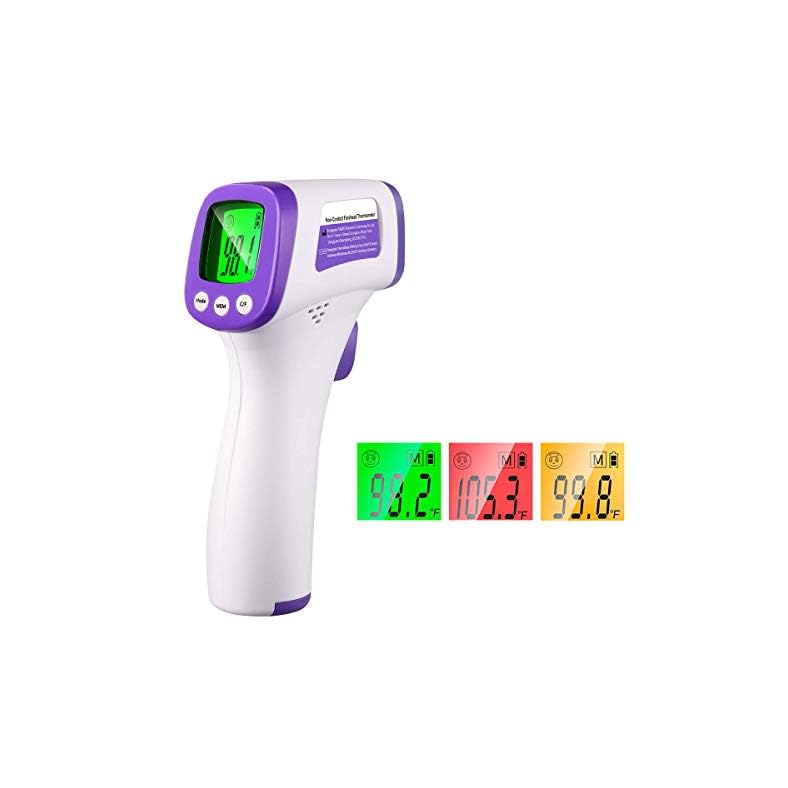 Thermometer for Adults Forehead Thermometer Non-Contact Infrared Thermometer No Touch Digital Baby Thermometer for…