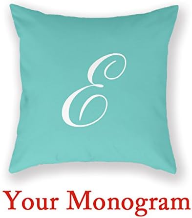 Monogram Letter E Square Pillow Cases Monogram E Photo Print On Cushion Elizabeth Throws for Sofa Create Your Own Pillow