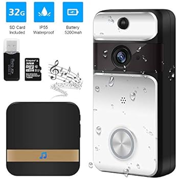 Video Doorbell, Smart Doorbell 720P HD Wifi Security
