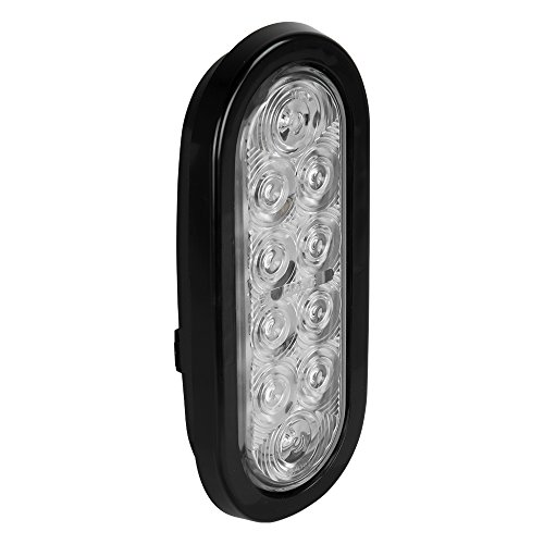 Blazer C562CATM LED 6-Inch Oval Stop/Tail/Turn/Park Amber Light - Clear