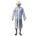 Aircee Raincoat Women Reusable Rain Poncho Packable Long Rain Coat Durable Rainwear Adults Rain Jacket (White)