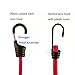 FINNKARE Premium Quality Bungee Cord Assortment in portable bag- 24 Piece Set, 100% latex bungee core, with Canopy Ties & Bonus Cargo Net and carabiner, Plastic Coated Metal Hooks