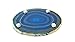 LARGE BLUE AGATE COASTERS Set of 4 Sliced Thick with Felt Bumper (4.25