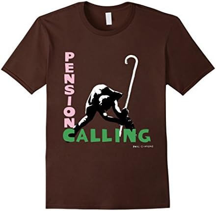 Men's Pension Calling Punk Rock T-shirt XL Brown
