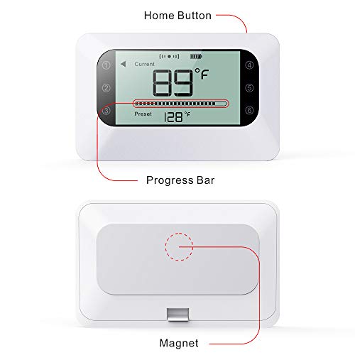 BFOUR Wireless Meat Grill Thermometer, Bluetooth Digital Meat