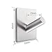 Sumnacon 3M Self Adhesive Bath Hooks - Stainless Steel Bathroom Towel Hook, 3M Stick Wall Hooks Clothes Hangers Holder for Home Kitchen Coats Hats Keys Bags, 4 Packs