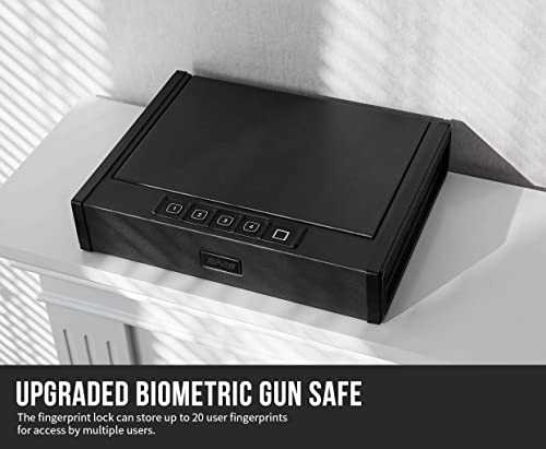 RPNB Biometric Fingerprint Gun Safe for Pistols, Quick-Access Pistol