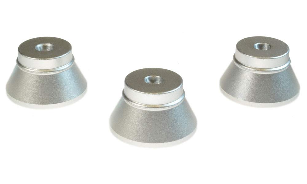 Armerah eCig 510 Atomiser/RDA/Tank Desk Stand Large Aluminium Threaded 3 Pack Silver