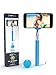 Selfie Stick, Bluetooth Certified 360° Monopod For All iPhones (iOS 5.0+), All Samsung Galaxy, Note, Android Phones (4.3+) Includes Wireless Remote Control Camera Shutter (Blue)