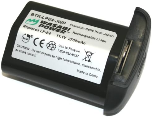 Kinamax 2700mAh LP-E4 Replacement Battery for Canon EOS-1D Mark III, EOS-1D Mark IV, EOS-1Ds Mark III - Premium Japanese Cells