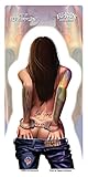 BAD GIRL PINUP BUMPER STICKER TOOLBOX STICKER LAPTOP STICKER CAR