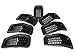 YAV Black Mesh Honeycomb Front Grill Inserts Grille with Gray Rings Rims for Jeep Cherokee 2014 2015 2016 2017 2018 Accessories Covers Trims Kits 7pcs