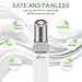 Facial Hair Removal for Women, Waterproof Painless Hair Remover Eyebrow Trimmer for Peach Fuzz, Chin Hair, Upper Lip Moustaches, Battery-Operated Lipstick Design